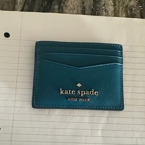 Kate Spade Teal Card Holder